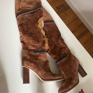 NEW TAMARA MELLON SUEDE KNEE HIGH BOOTS
